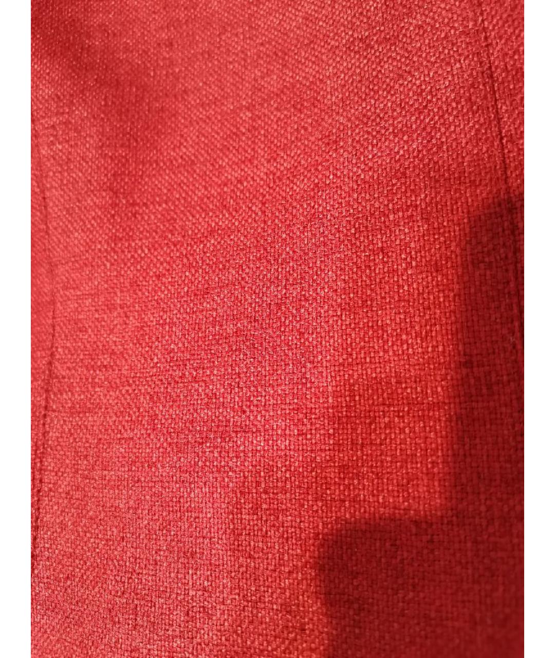 THIERRY MUGLER VINTAGE Красный полиэстеровый жакет/пиджак, фото 9