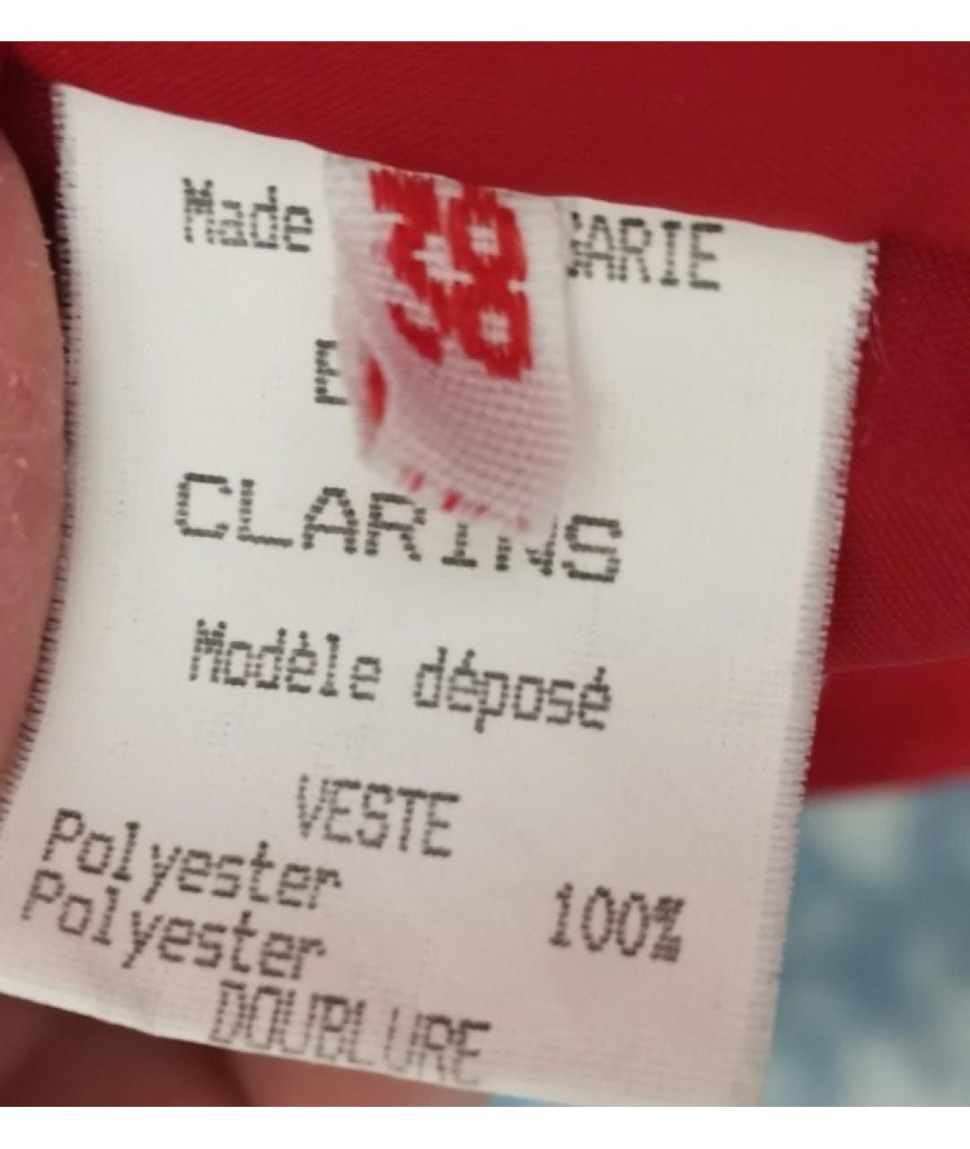 THIERRY MUGLER VINTAGE Красный полиэстеровый жакет/пиджак, фото 7