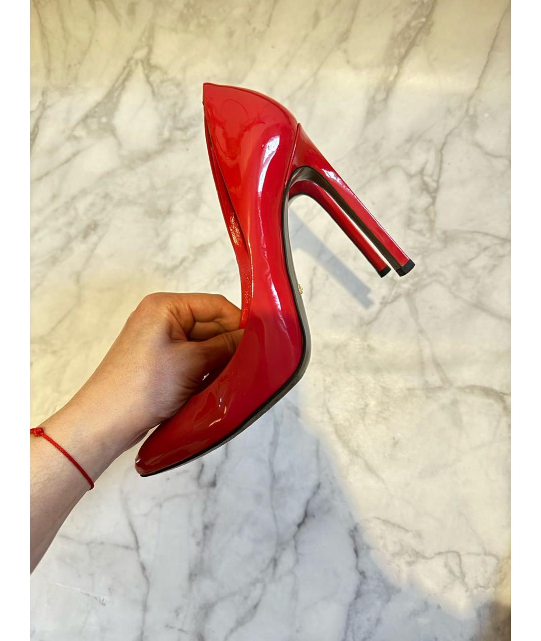 GUCCI Красные туфли из лакированной кожи, фото 9