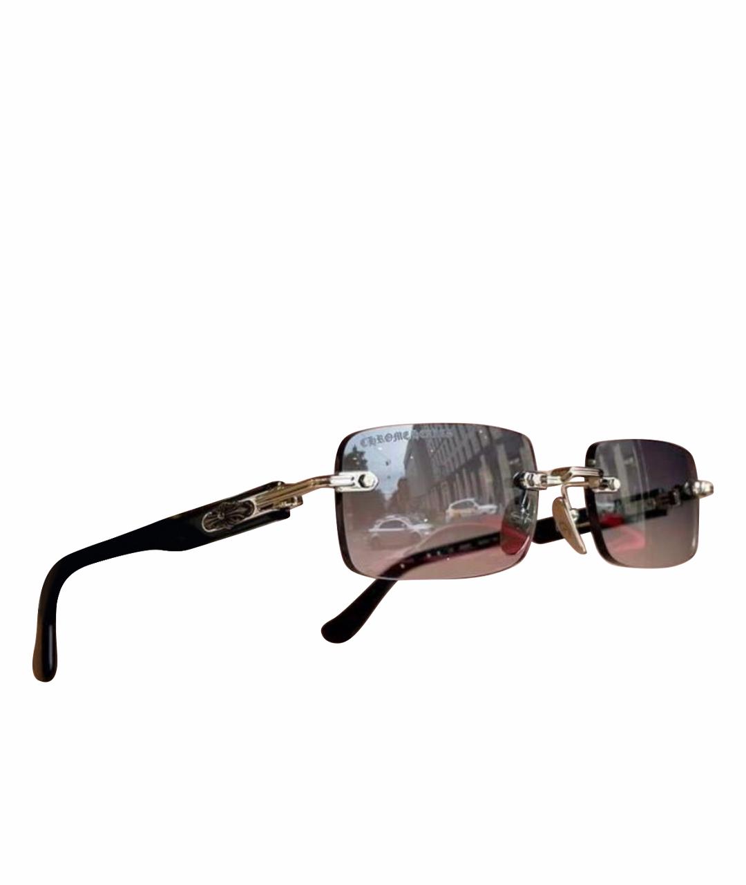 CHROME HEARTS Голубые деревянные солнцезащитные очки, фото 1