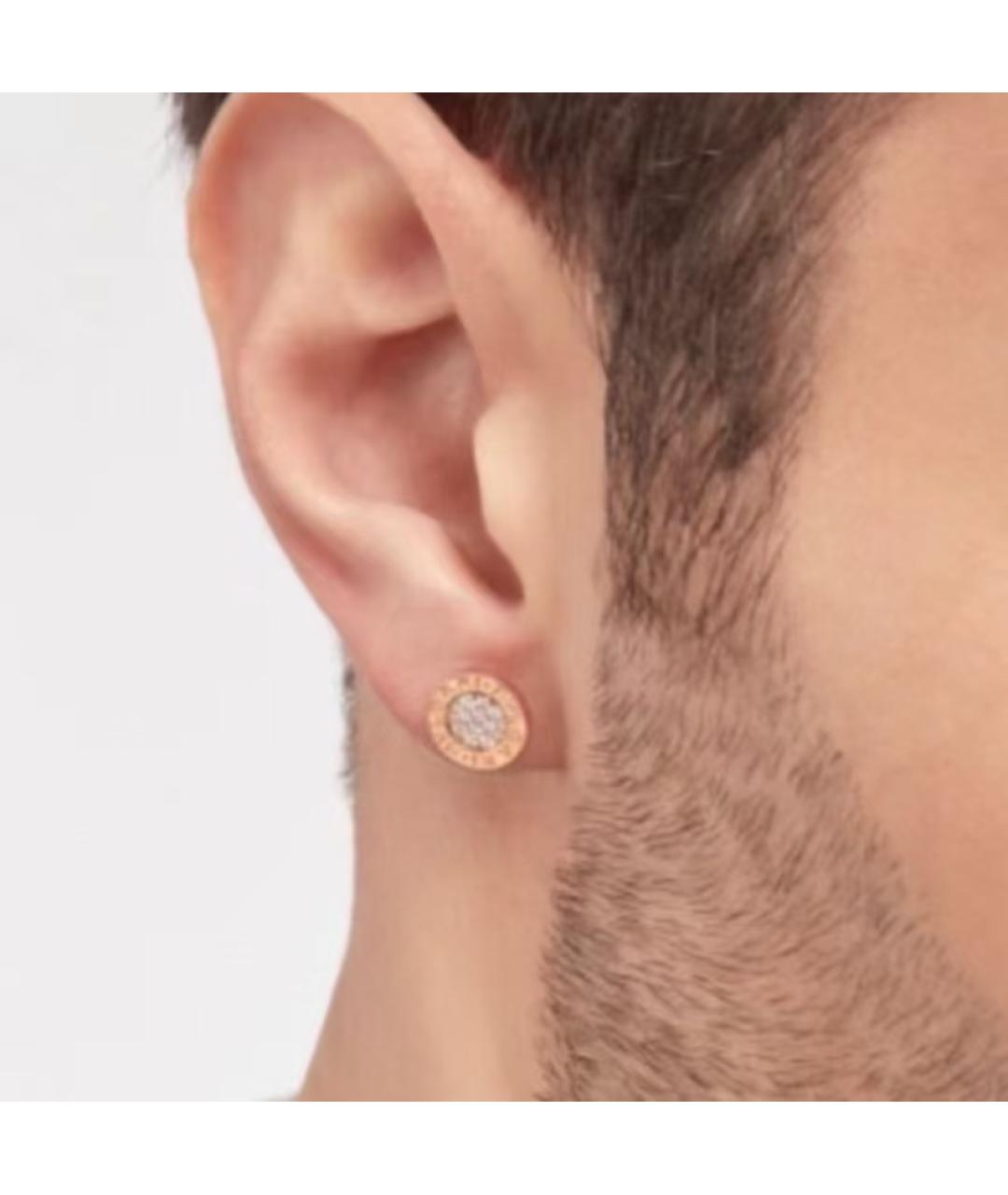 BVLGARI Золотые серьги из розового золота, фото 7