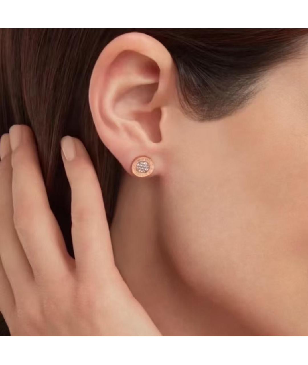 BVLGARI Золотые серьги из розового золота, фото 6