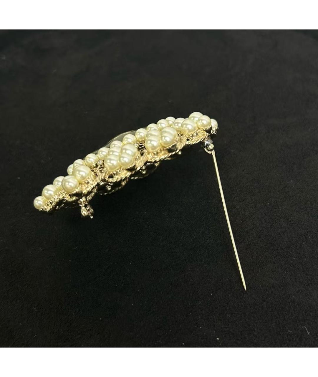 CHANEL Золотая брошь, фото 5