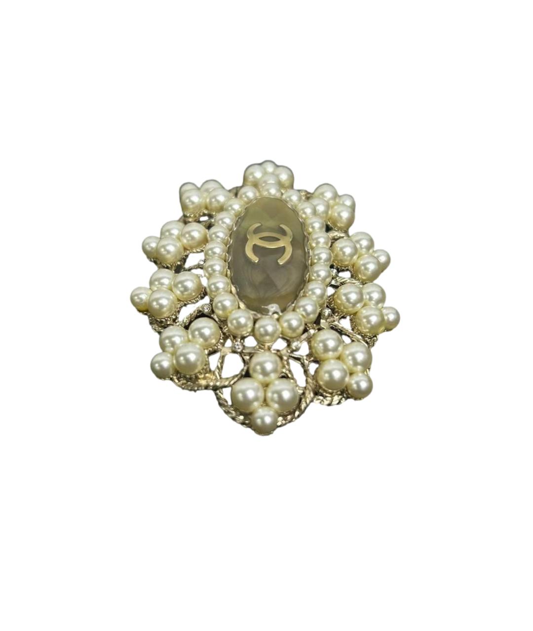CHANEL Золотая брошь, фото 1