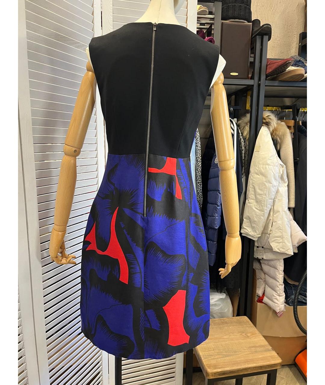 DIANE VON FURSTENBERG Мульти хлопковое повседневное платье, фото 6