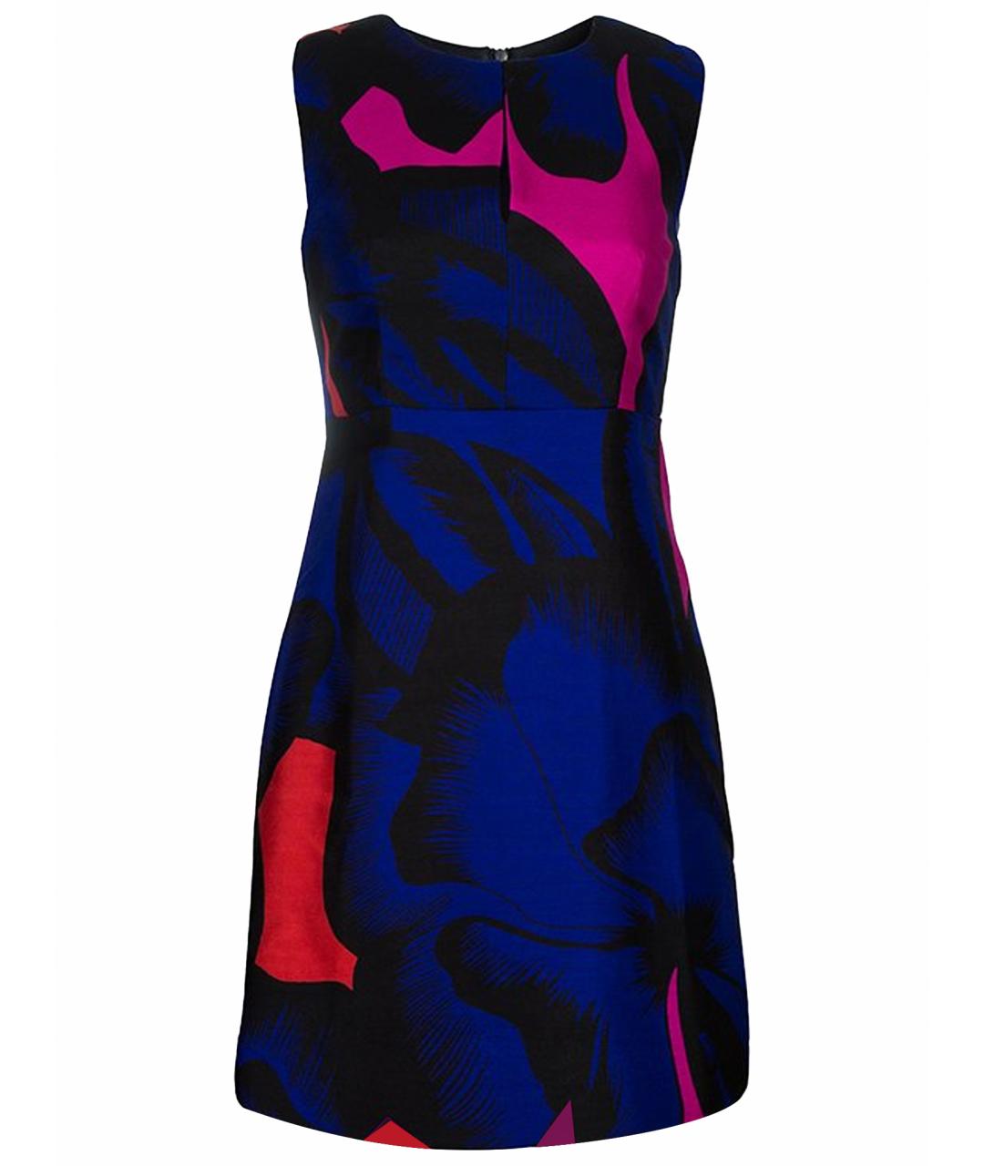 DIANE VON FURSTENBERG Мульти хлопковое повседневное платье, фото 1