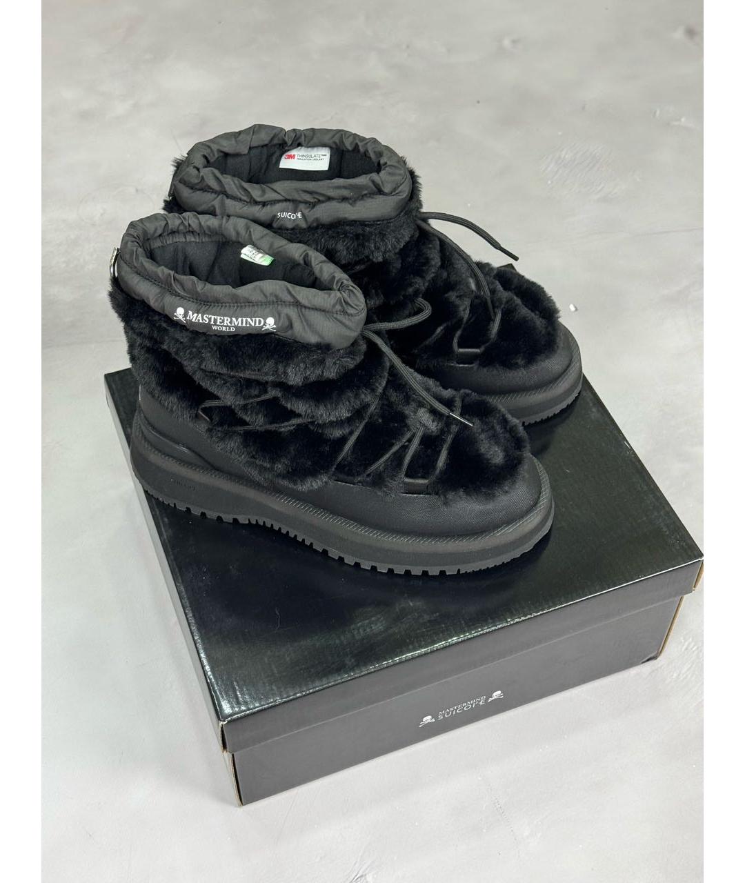 MASTERMIND WORLD Черные высокие ботинки, фото 2