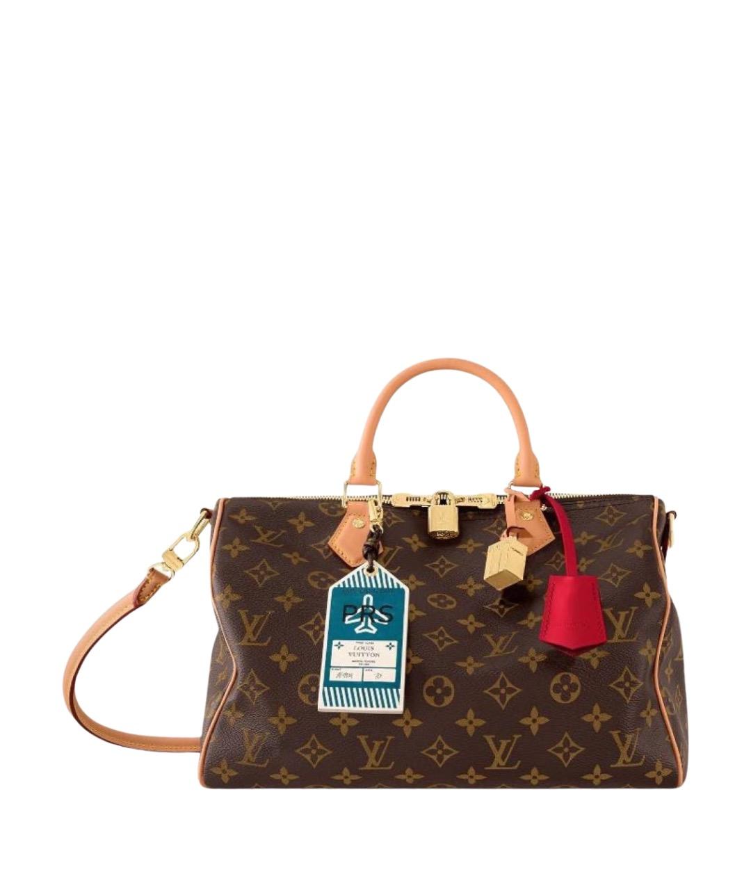 LOUIS VUITTON Коричневая кожаная сумка тоут, фото 1
