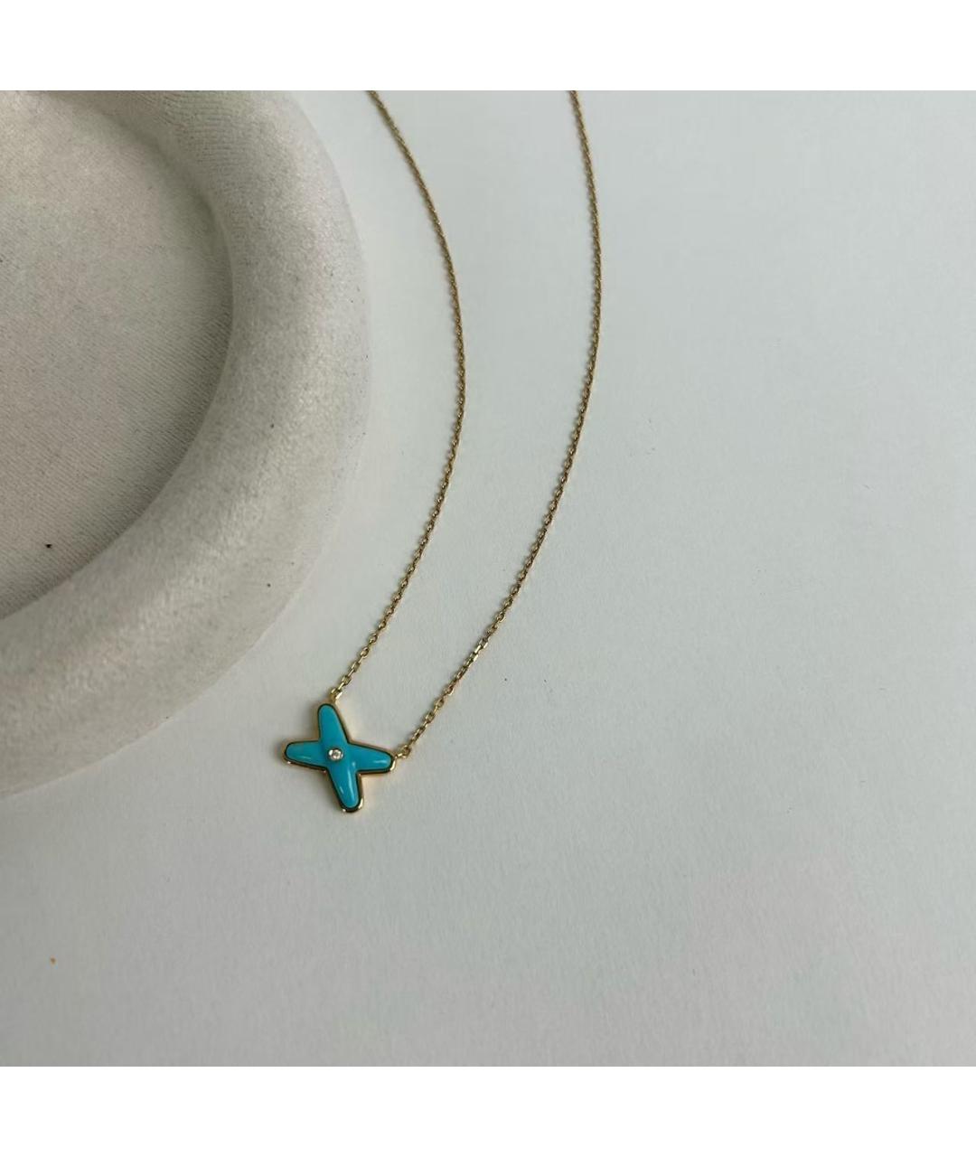 CHAUMET Бирюзовое колье из розового золота, фото 4