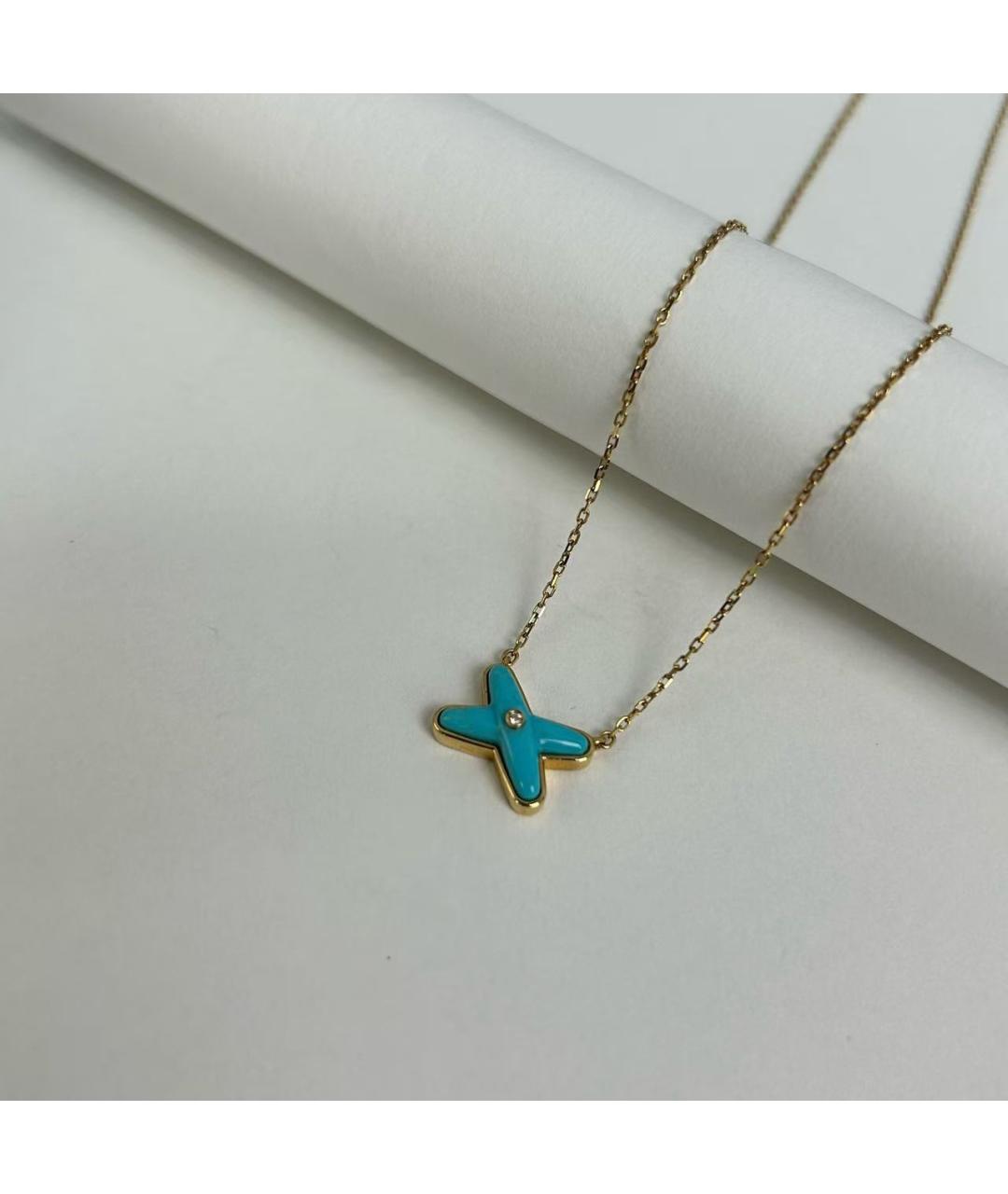 CHAUMET Бирюзовое колье из розового золота, фото 3