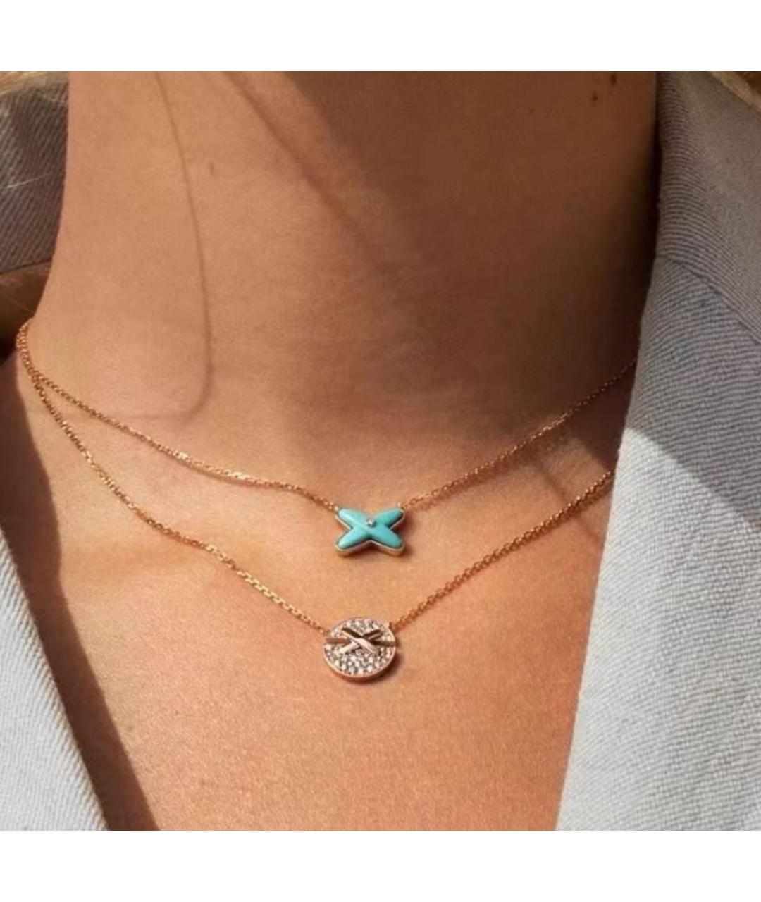 CHAUMET Бирюзовое колье из розового золота, фото 5