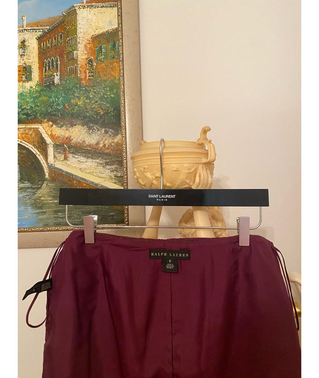 RALPH LAUREN Коричневый твидовый костюм с юбками, фото 8