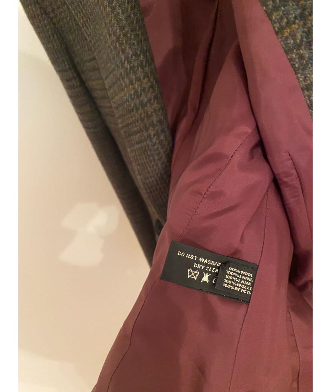 RALPH LAUREN Коричневый твидовый костюм с юбками, фото 7