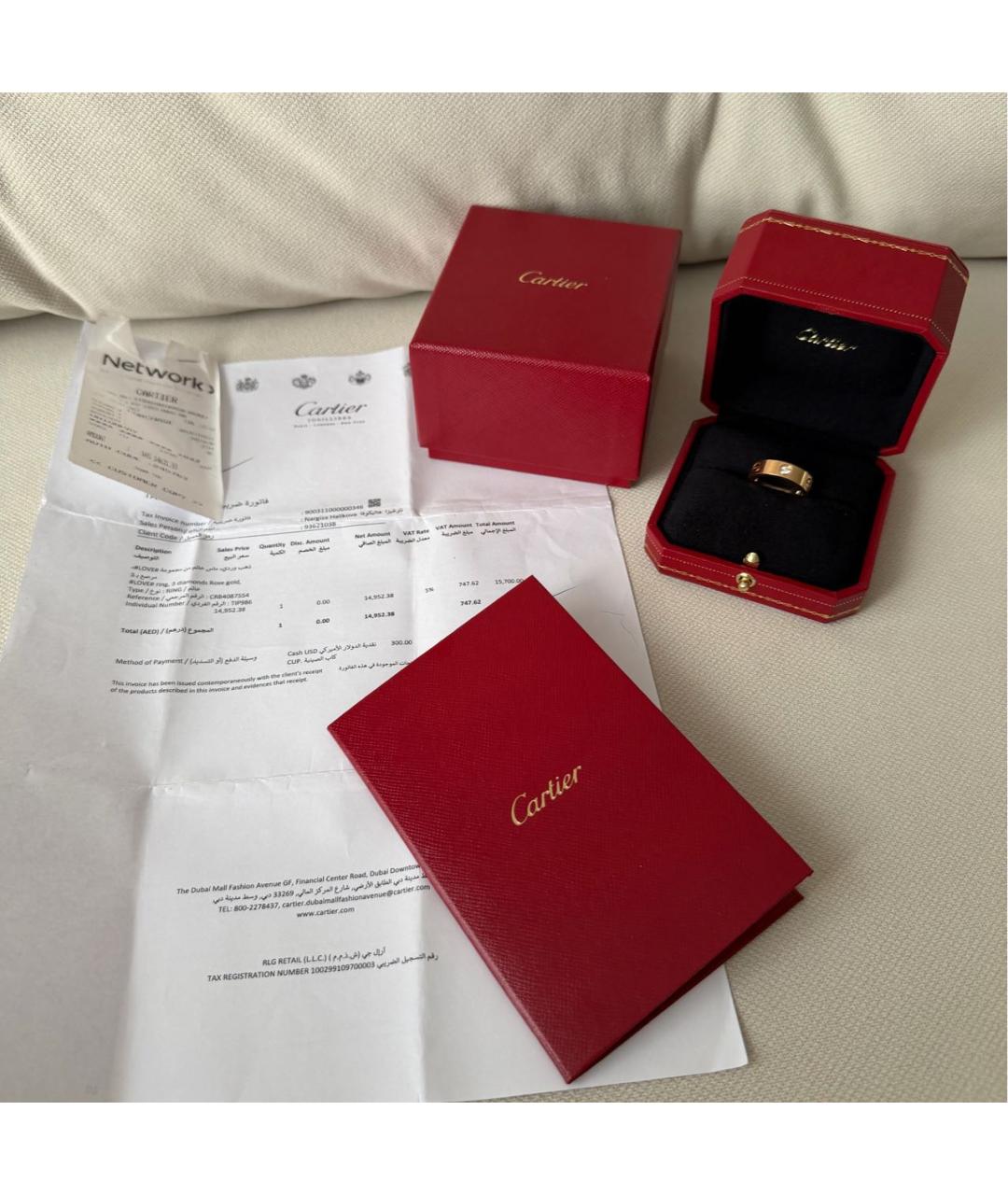 CARTIER Золотое кольцо из розового золота, фото 4
