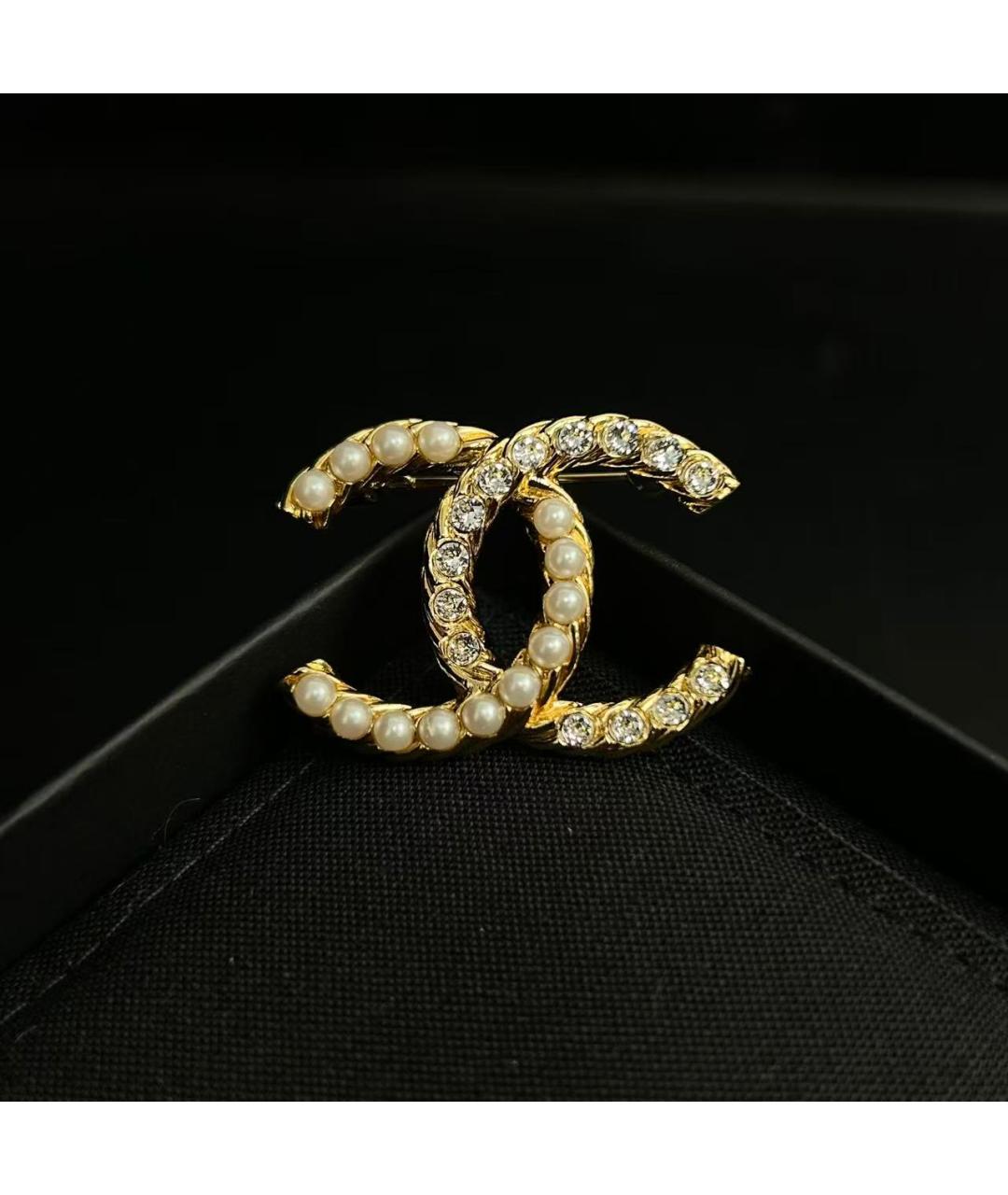 CHANEL Золотая брошь, фото 4
