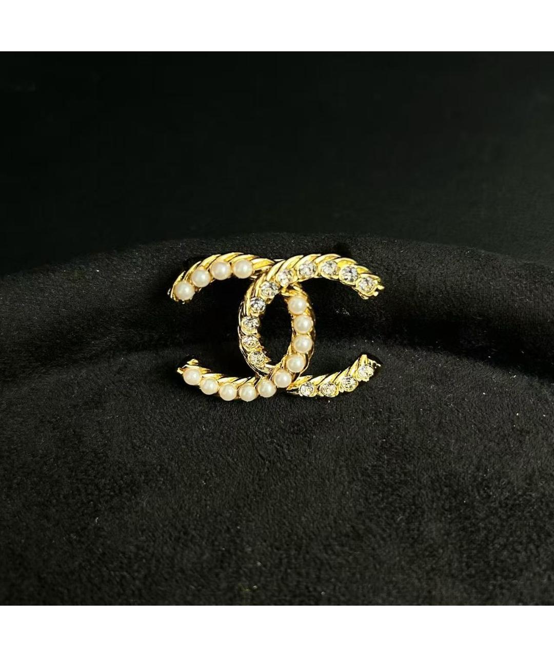 CHANEL Золотая брошь, фото 3