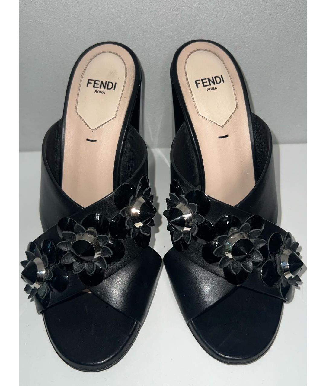 FENDI Черные туфли, фото 3