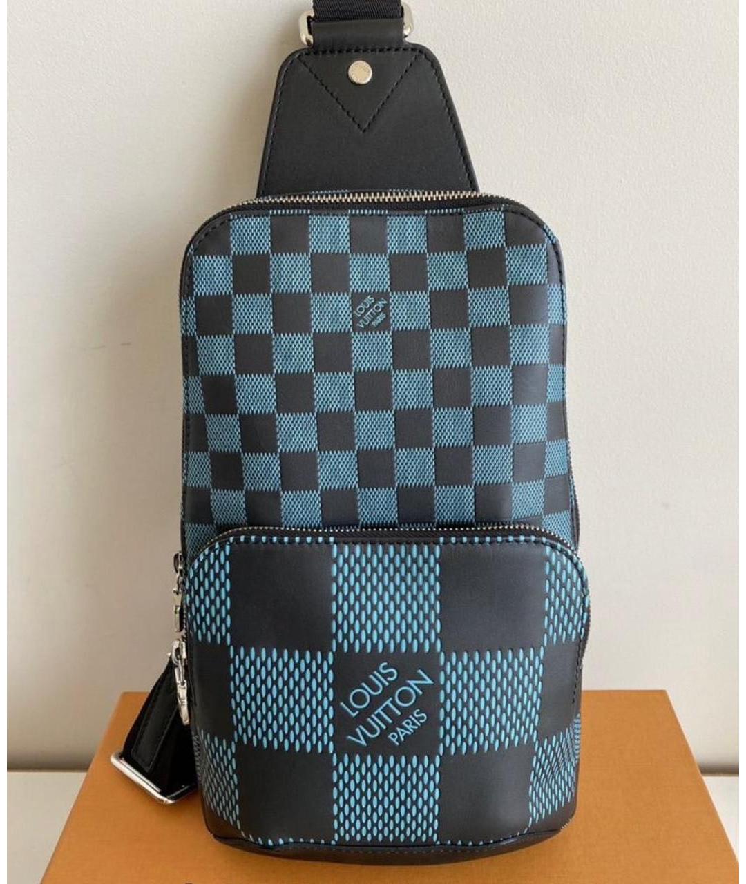 LOUIS VUITTON Бирюзовая кожаная сумка на плечо, фото 7