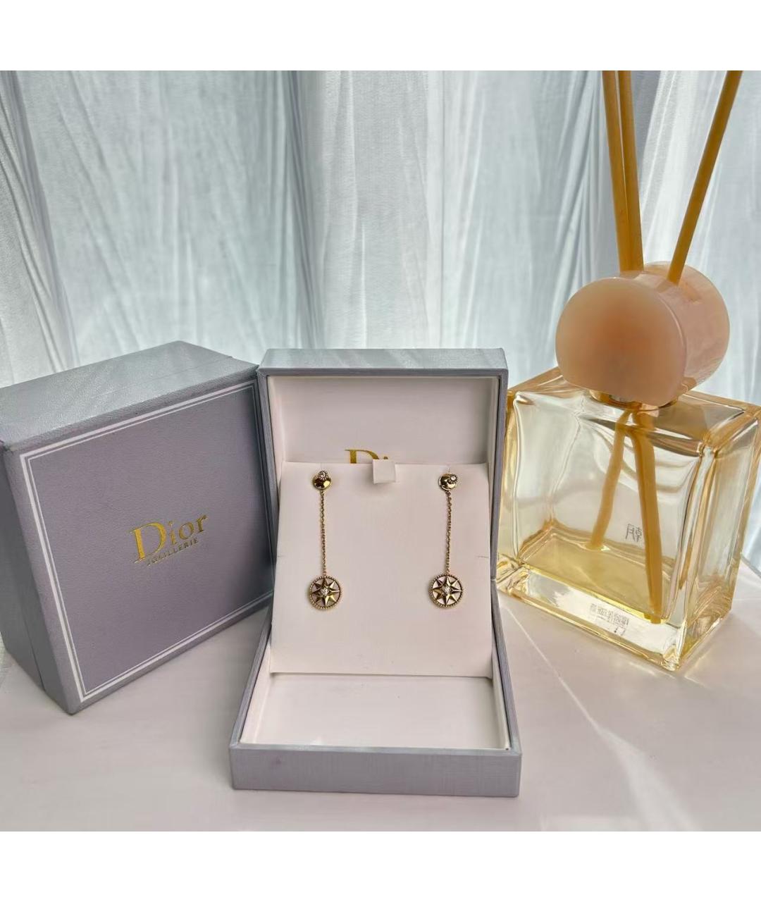CHRISTIAN DIOR Золотые серьги из розового золота, фото 2