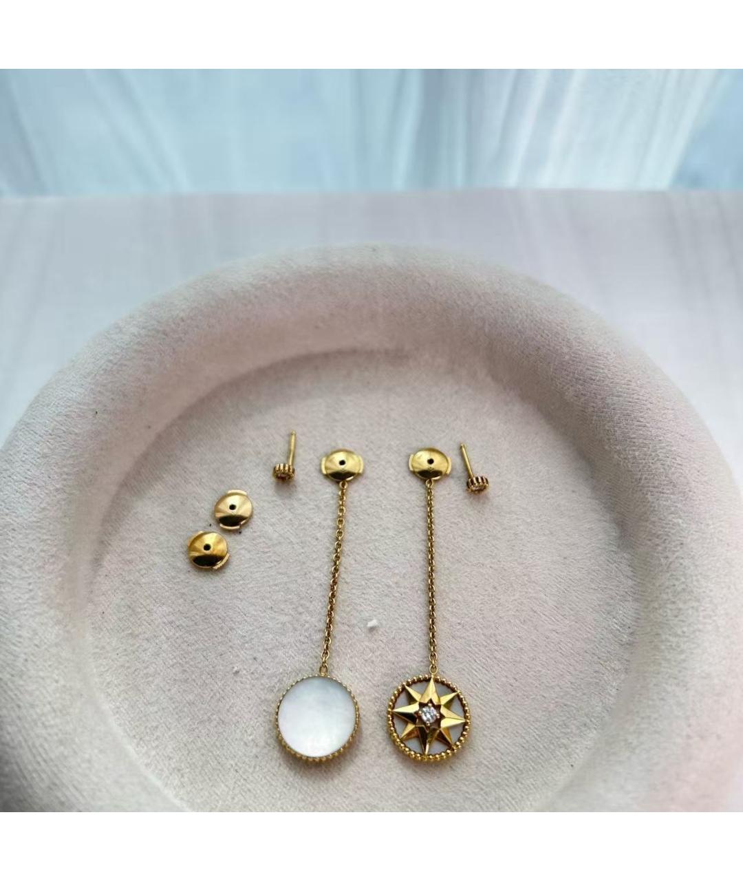 CHRISTIAN DIOR Золотые серьги из розового золота, фото 4