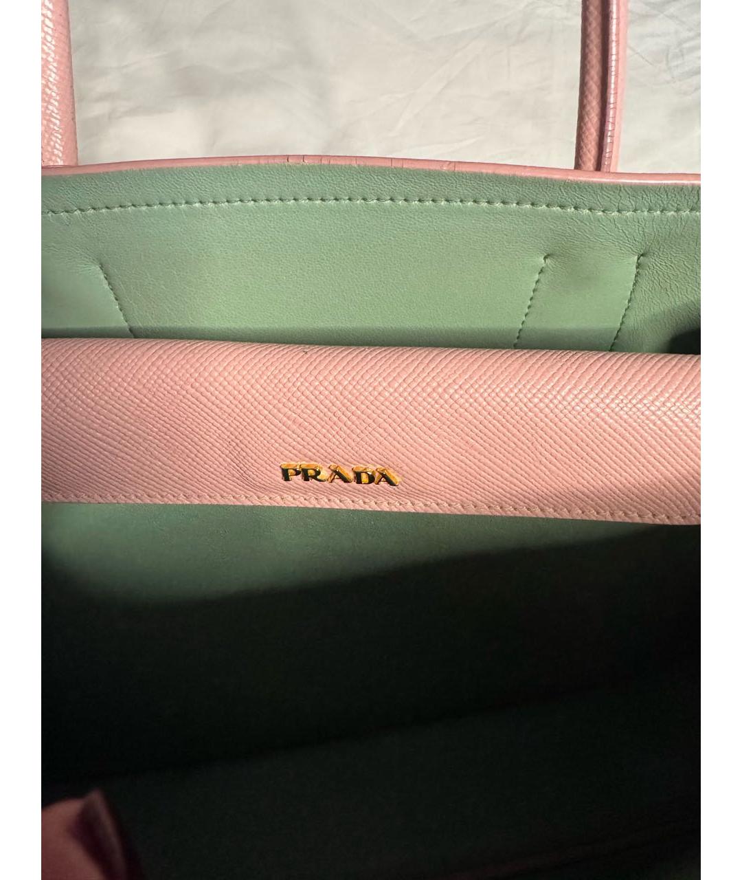 PRADA Розовая сумка тоут, фото 6