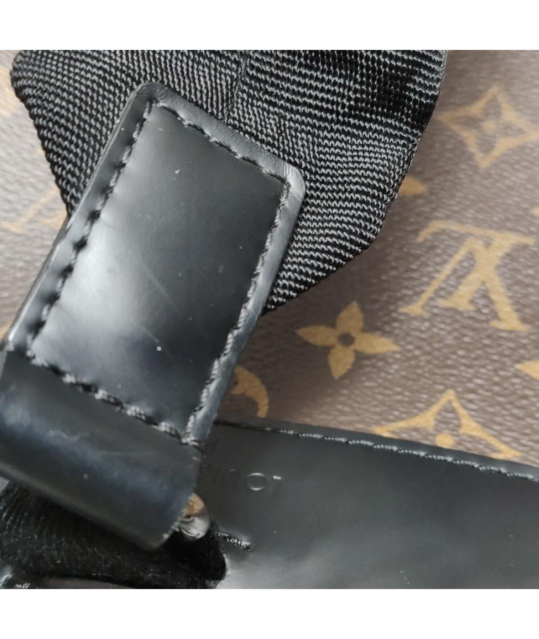 LOUIS VUITTON Коричневый кожаный рюкзак, фото 7