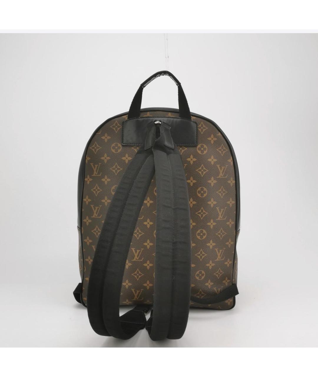 LOUIS VUITTON Коричневый кожаный рюкзак, фото 4