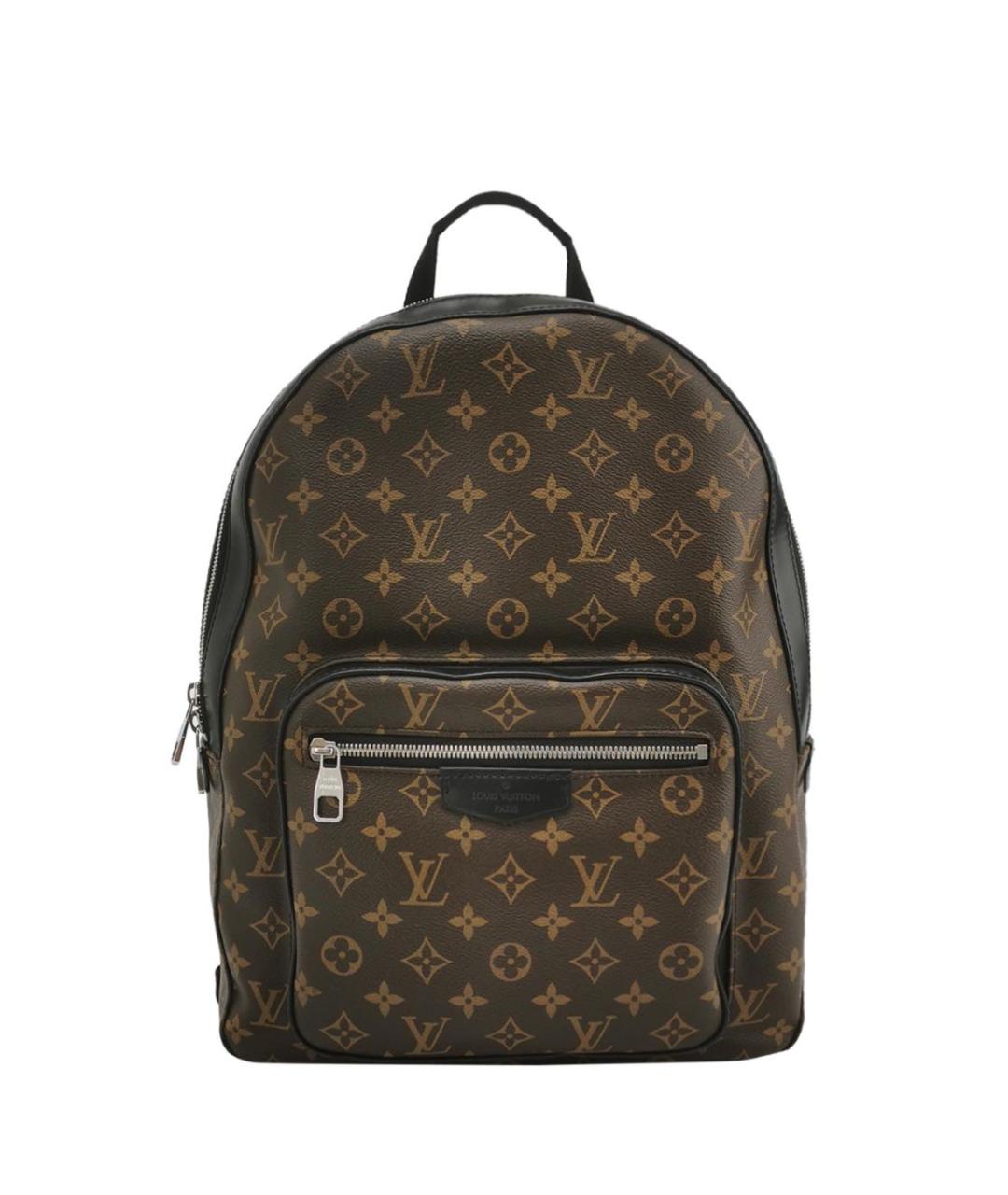 LOUIS VUITTON Коричневый кожаный рюкзак, фото 1