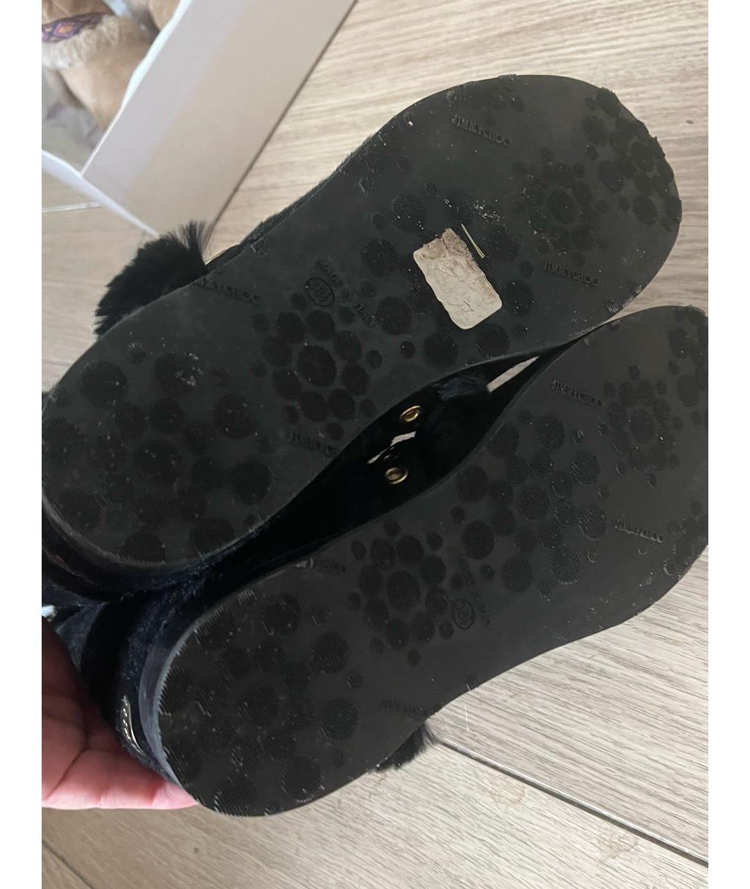 JIMMY CHOO Черные сапоги, фото 4