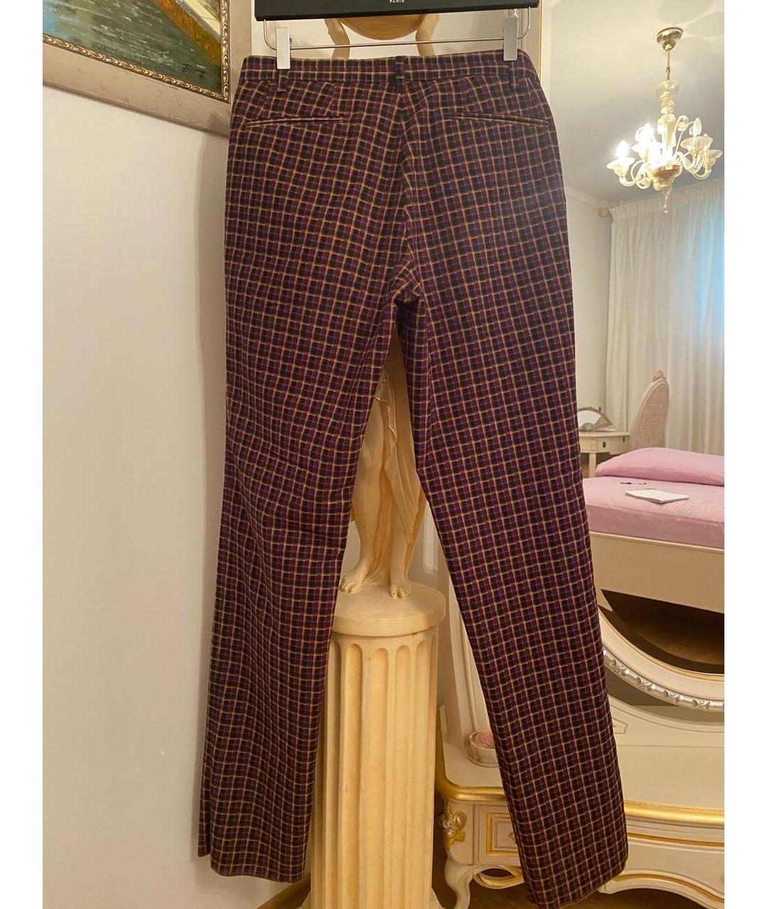 ETRO Мульти велюровые брюки чинос, фото 2