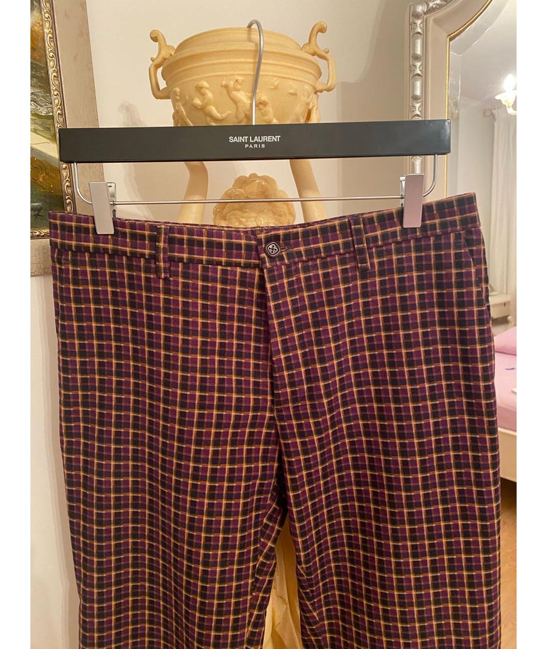 ETRO Мульти велюровые брюки чинос, фото 4