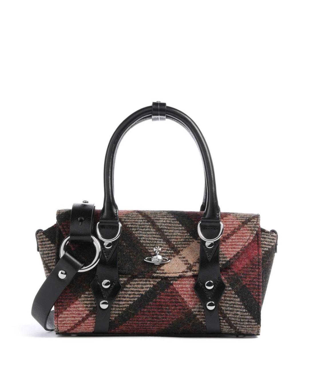 VIVIENNE WESTWOOD Бордовая сумка с короткими ручками, фото 5