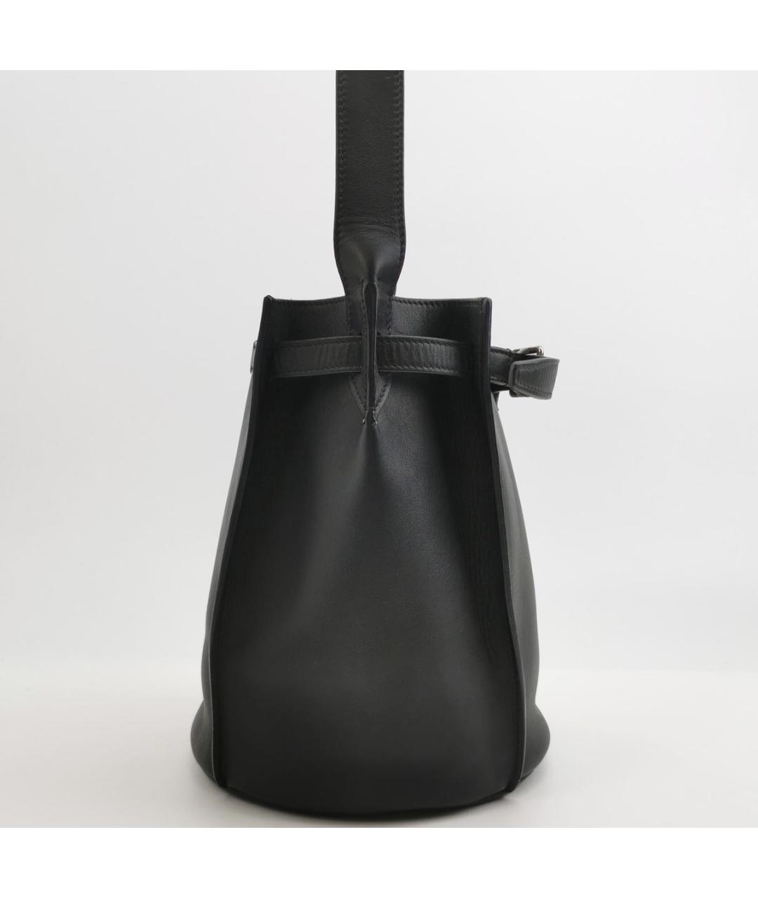 CELINE Черная кожаная сумка тоут, фото 3