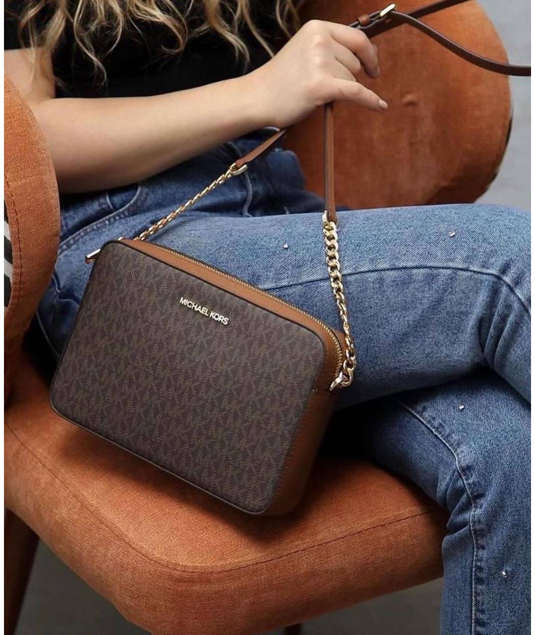 MICHAEL KORS Коричневая сумка через плечо, фото 4