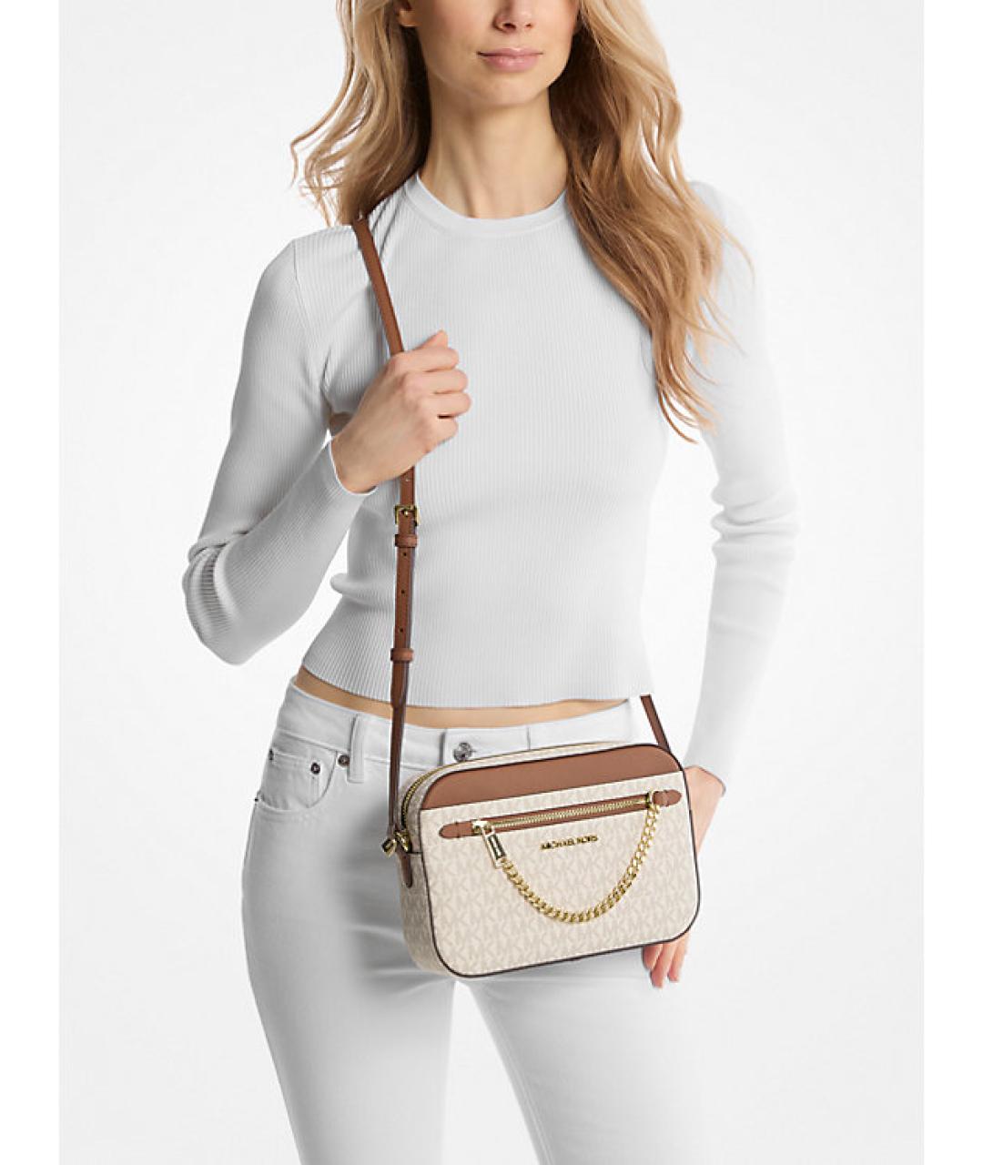 MICHAEL KORS Бежевая сумка через плечо, фото 2