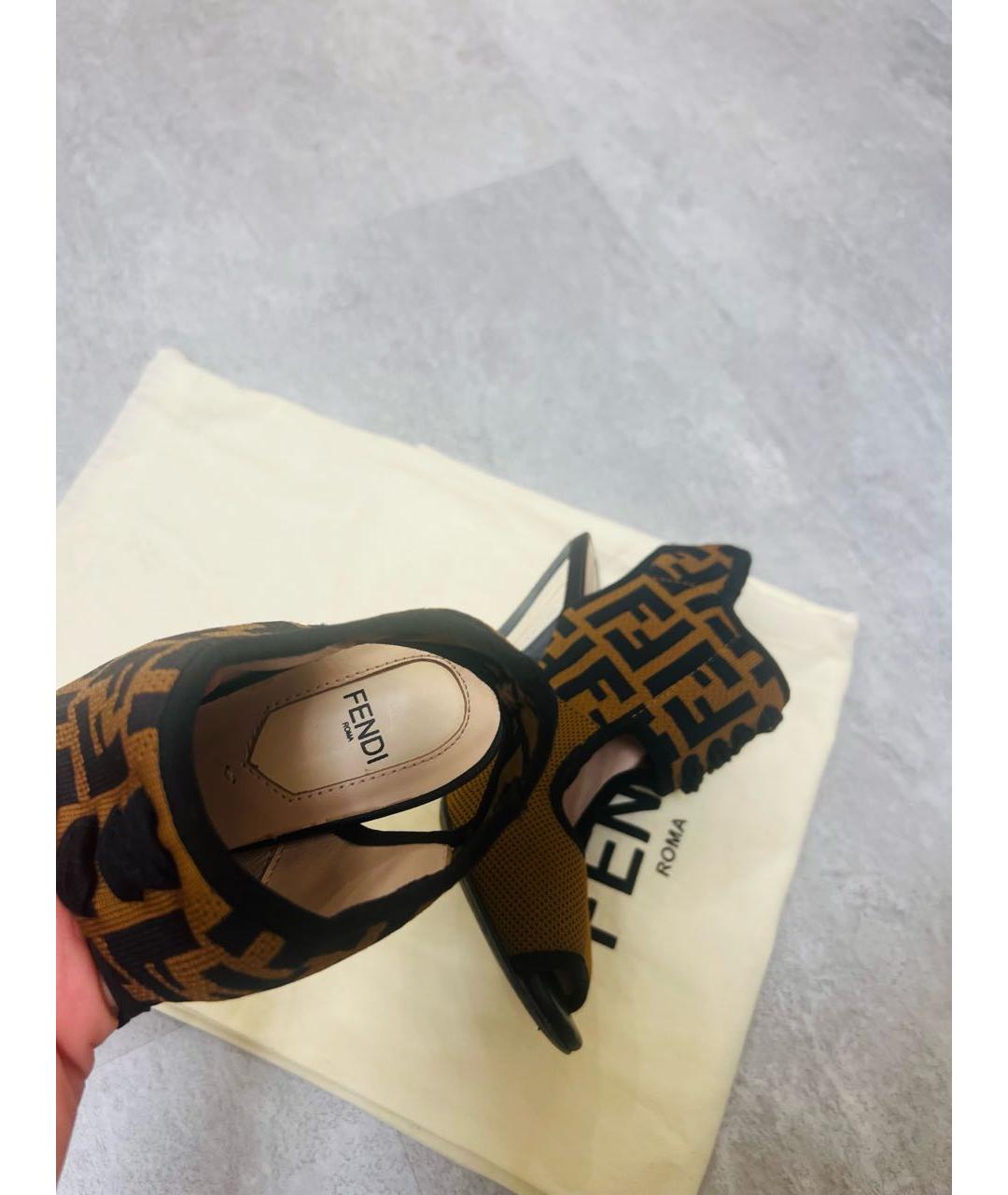 FENDI Коричневые туфли, фото 2