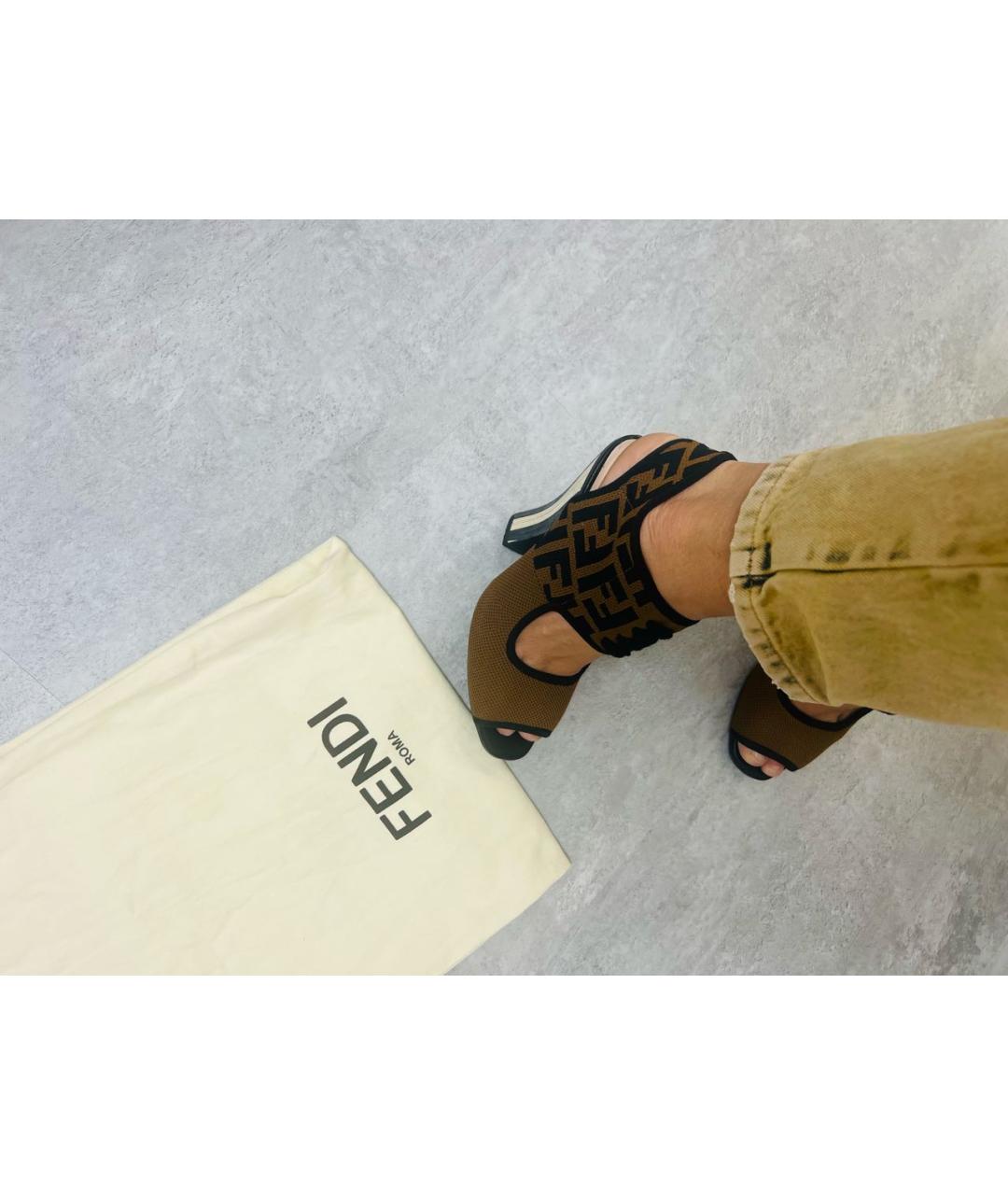 FENDI Коричневые туфли, фото 3