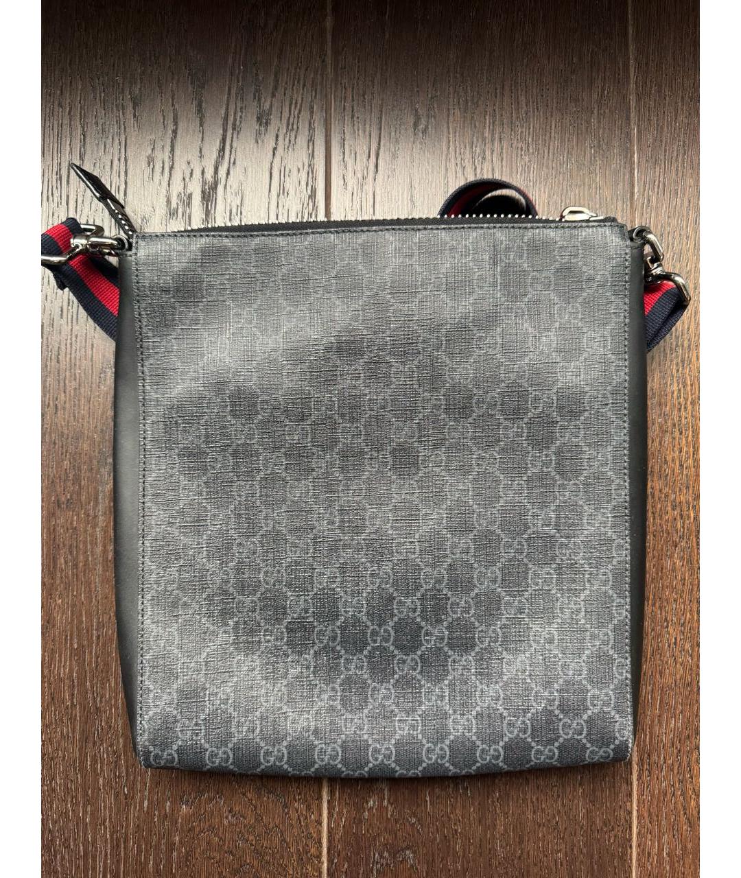 GUCCI Серая кожаная поясная сумка, фото 2