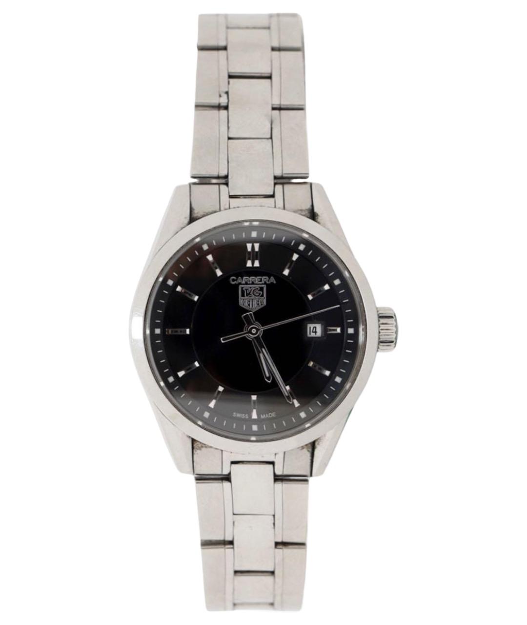 TAG HEUER Серебряные металлические часы, фото 1