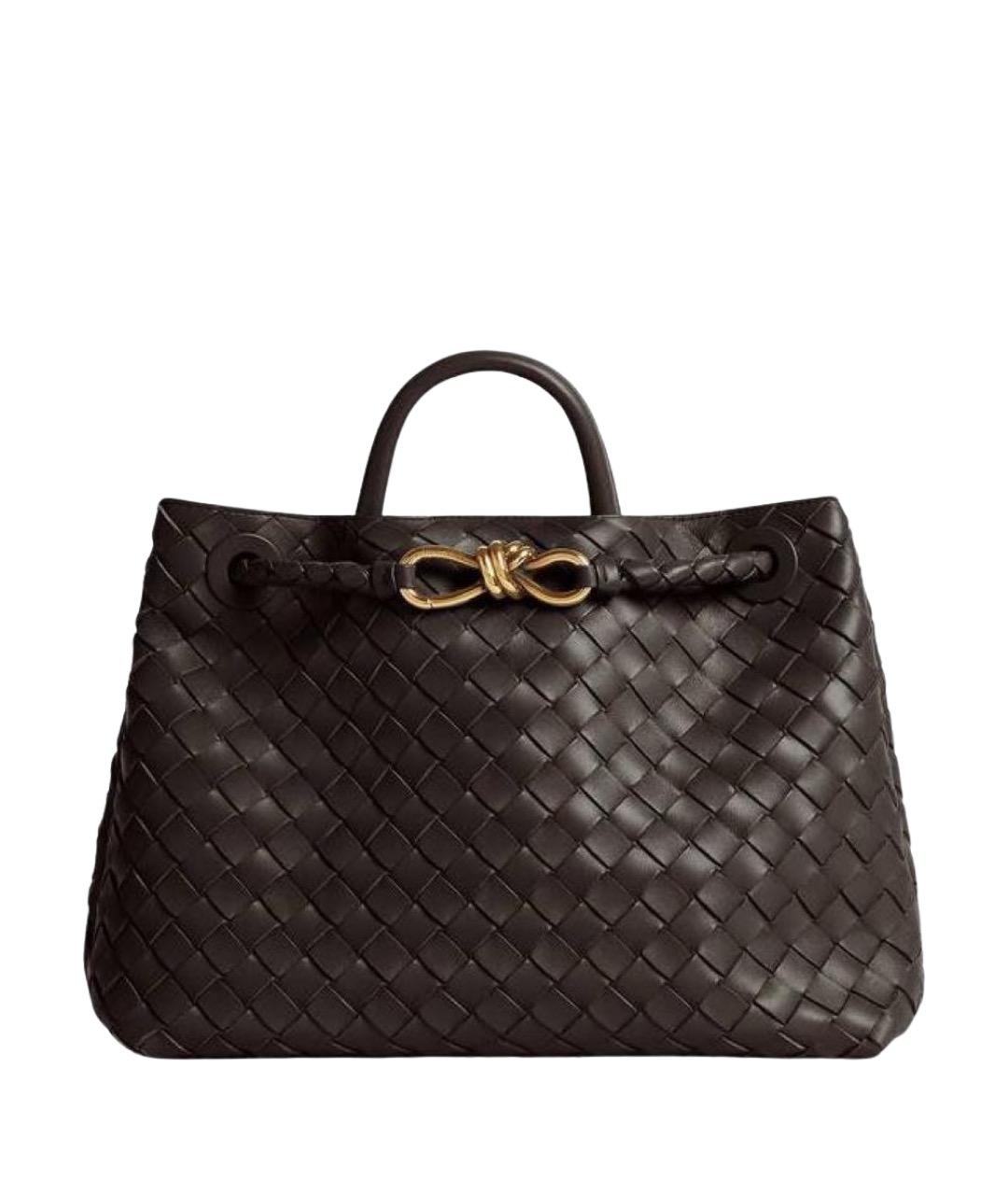 BOTTEGA VENETA Коричневая кожаная сумка тоут, фото 1