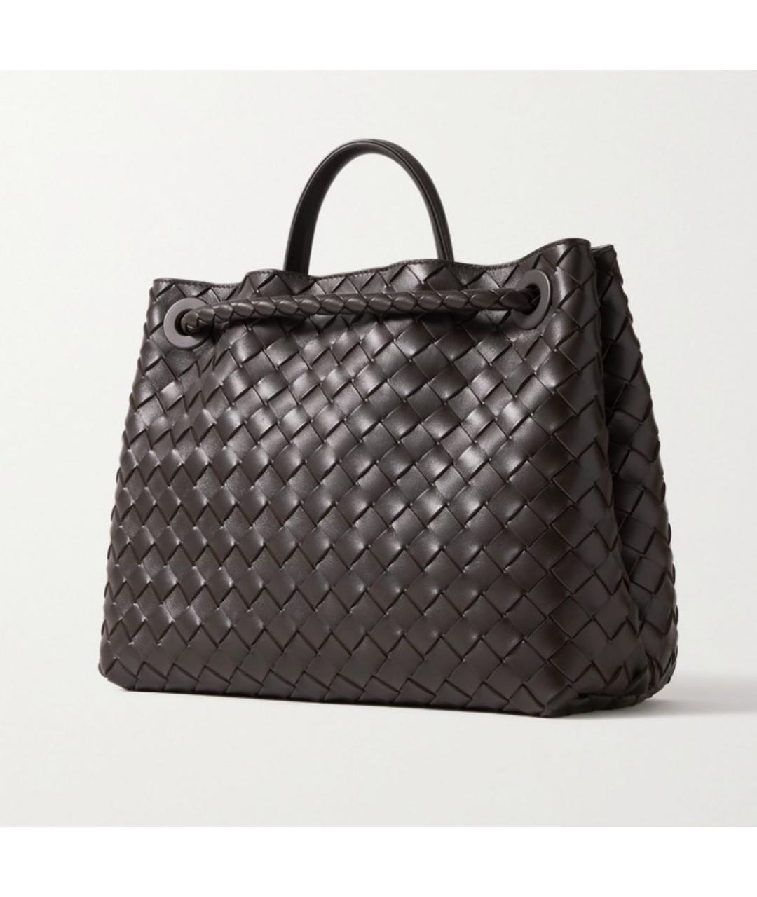 BOTTEGA VENETA Коричневая кожаная сумка тоут, фото 2