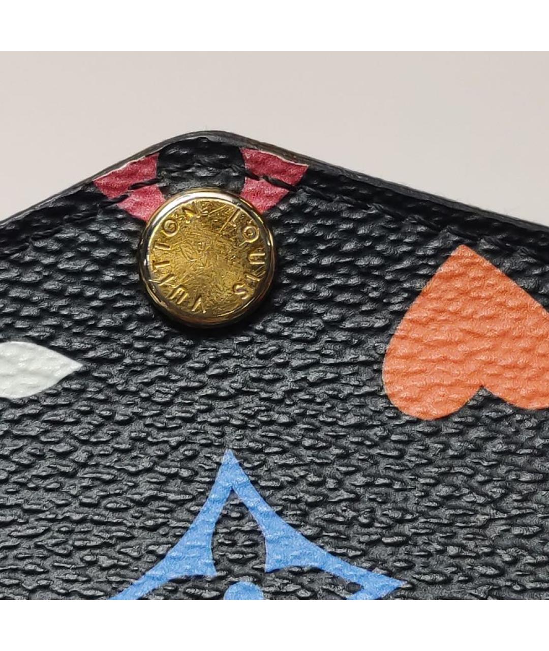 LOUIS VUITTON Черная кожаная сумка через плечо, фото 8