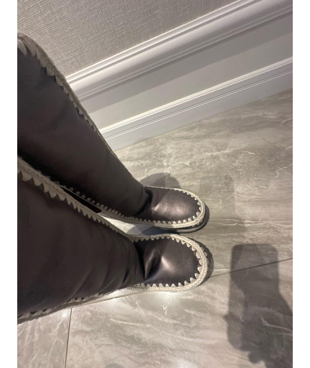 UGG AUSTRALIA Серые замшевые сапоги, фото 3