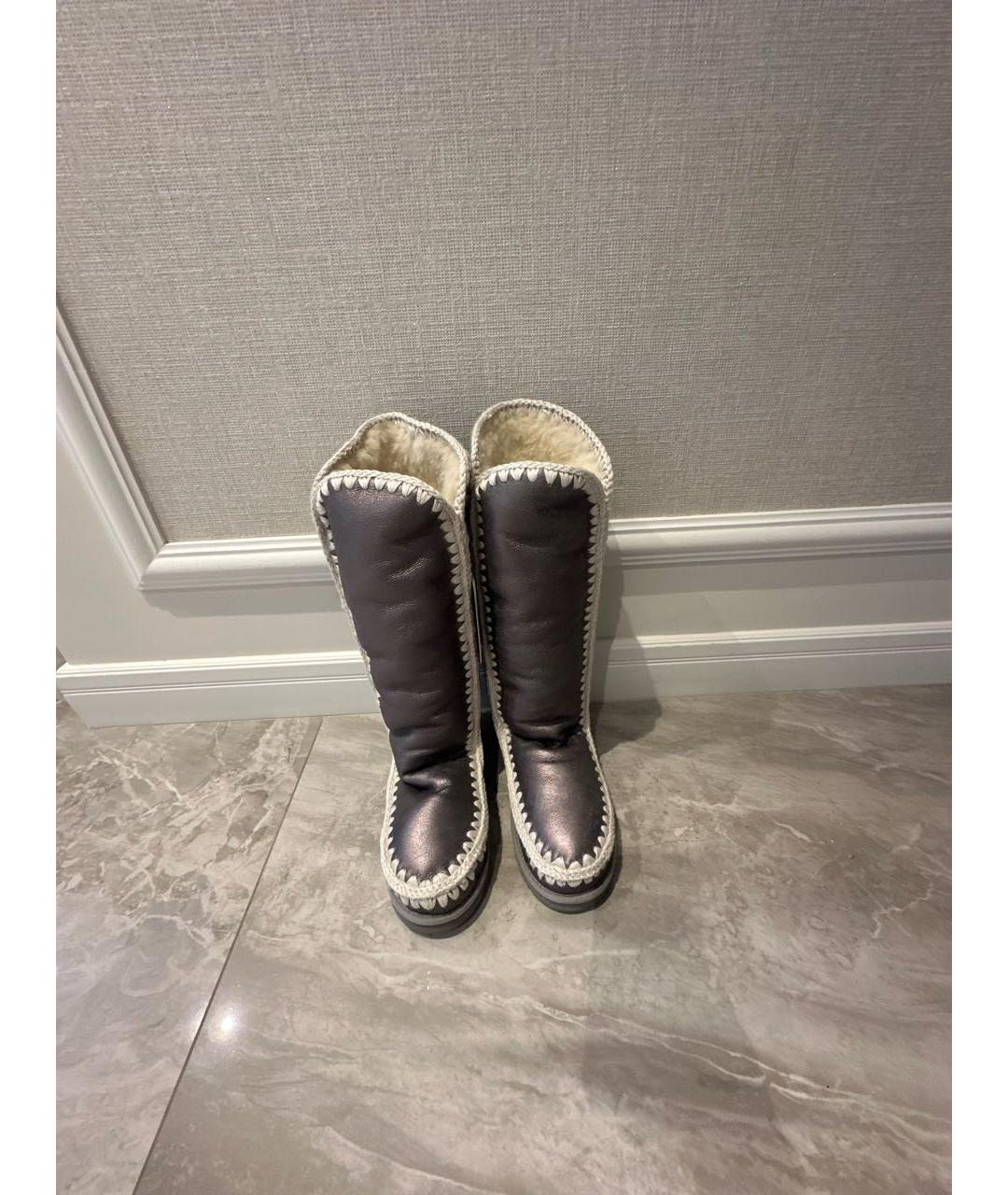 UGG AUSTRALIA Серые замшевые сапоги, фото 2