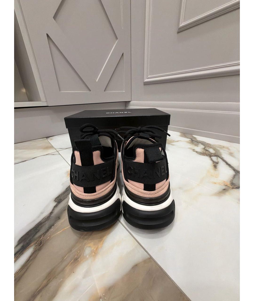 CHANEL Розовые кроссовки, фото 4