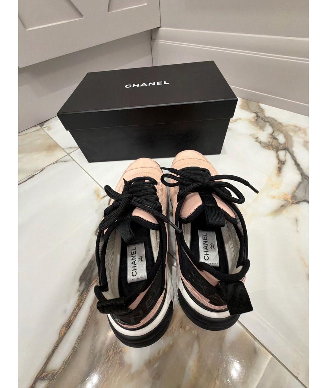 CHANEL Розовые кроссовки, фото 3