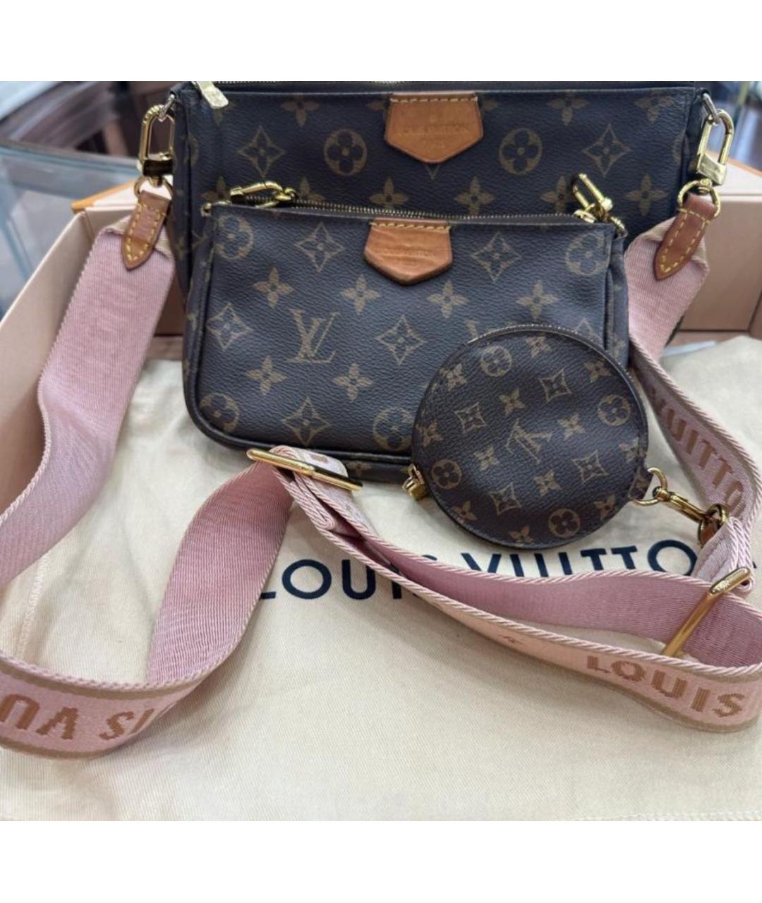 LOUIS VUITTON Коричневая сумка через плечо, фото 2