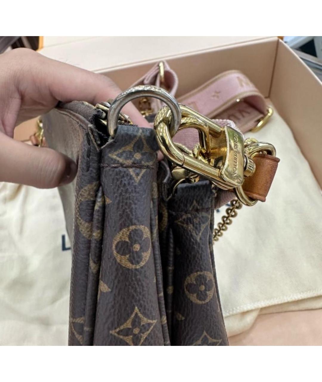 LOUIS VUITTON Коричневая сумка через плечо, фото 4