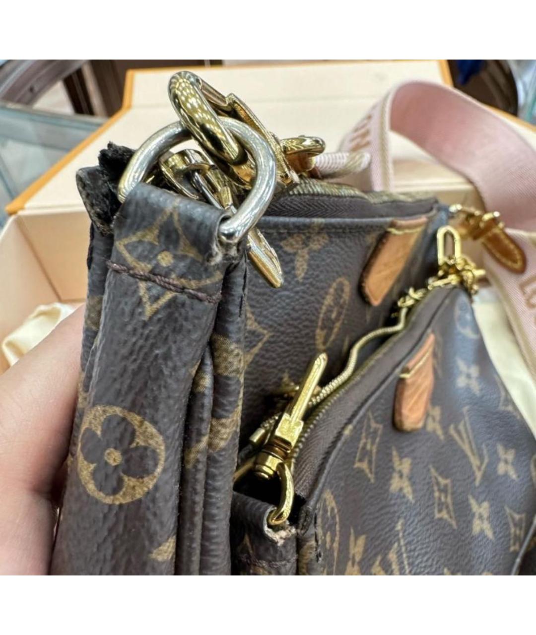 LOUIS VUITTON Коричневая сумка через плечо, фото 6