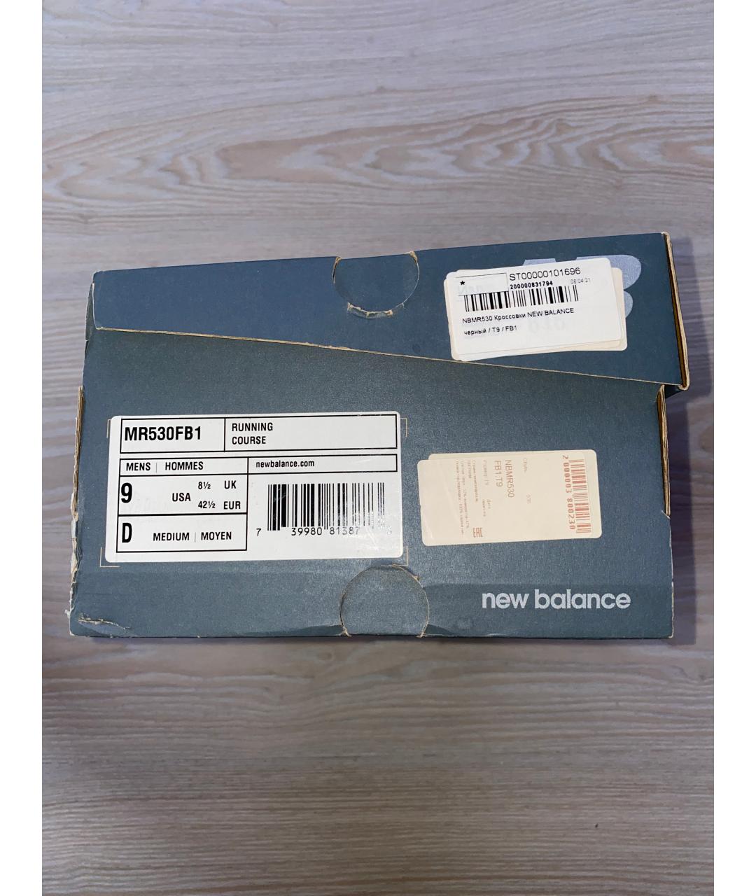 NEW BALANCE Черные синтетические низкие кроссовки / кеды, фото 8